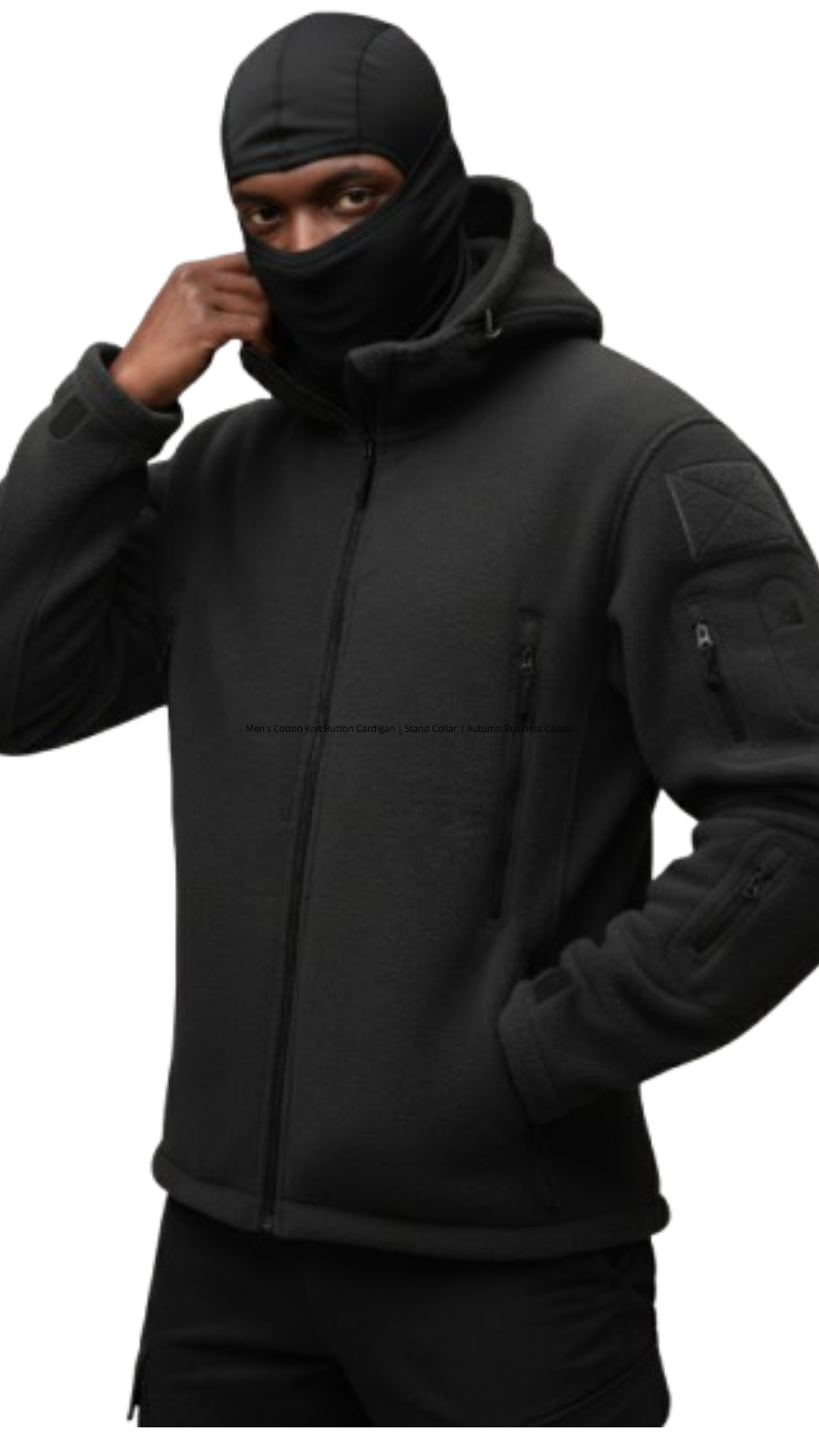 Men's Tactical Fleece Jackets Work Coats Hooded Safari Coats Outdoor Warm Camping Climbing Fishing Hiking Trekking Windbreaker
