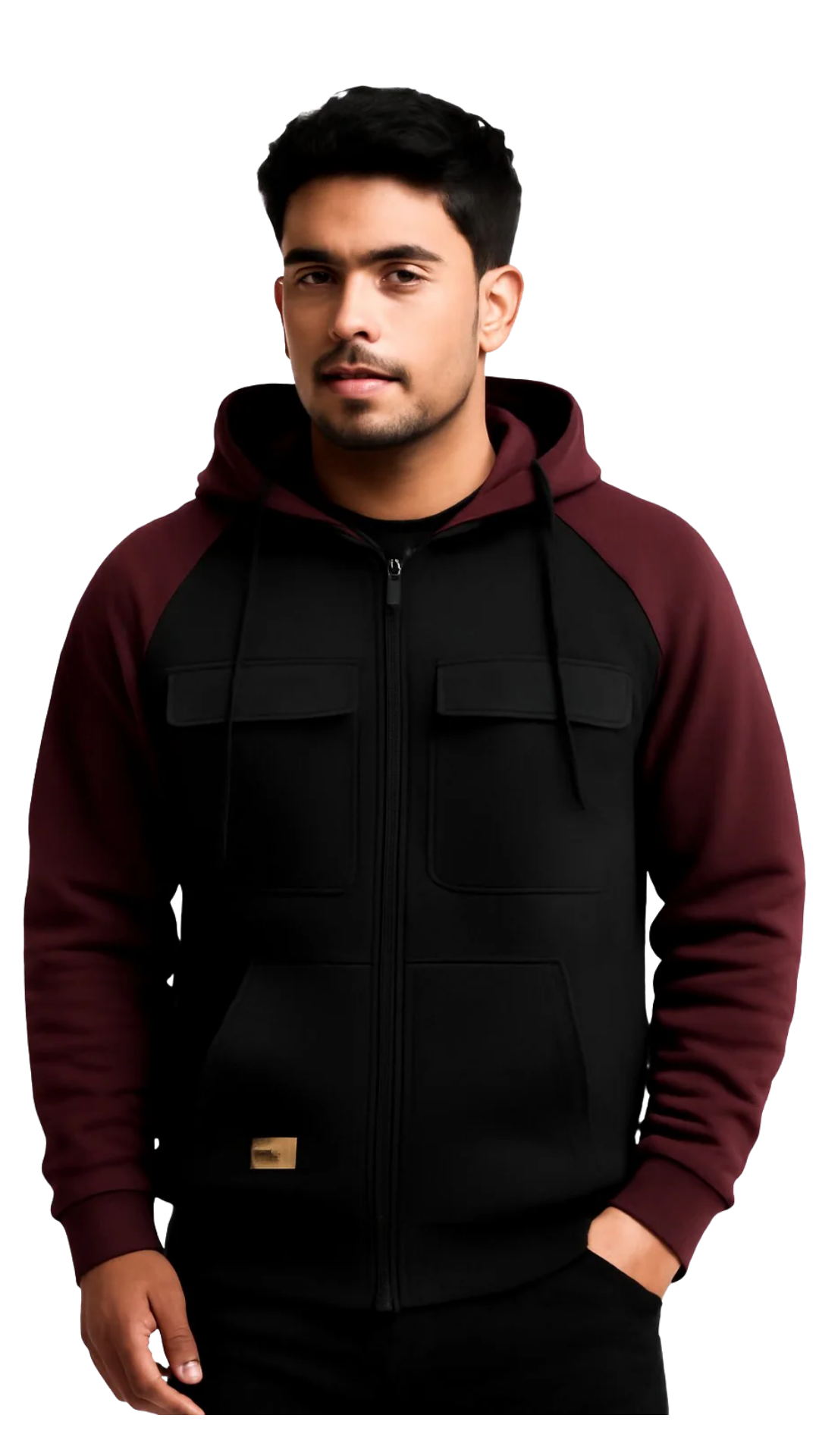 RetroFlex™ Workwear Hoodie – Multi-Pocket Sports Jacket