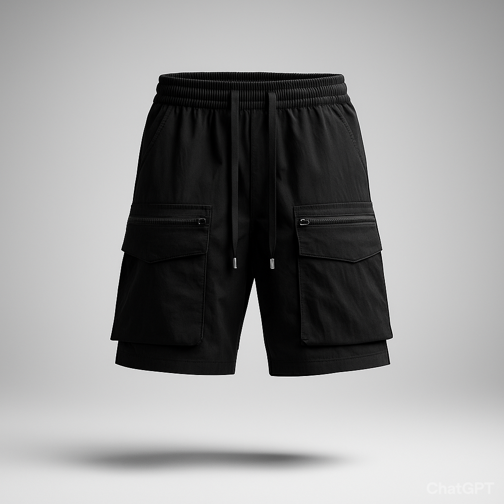 Men’s Summer Cargo Shorts – Quick-Dry Zipper Pocket Sports Shorts