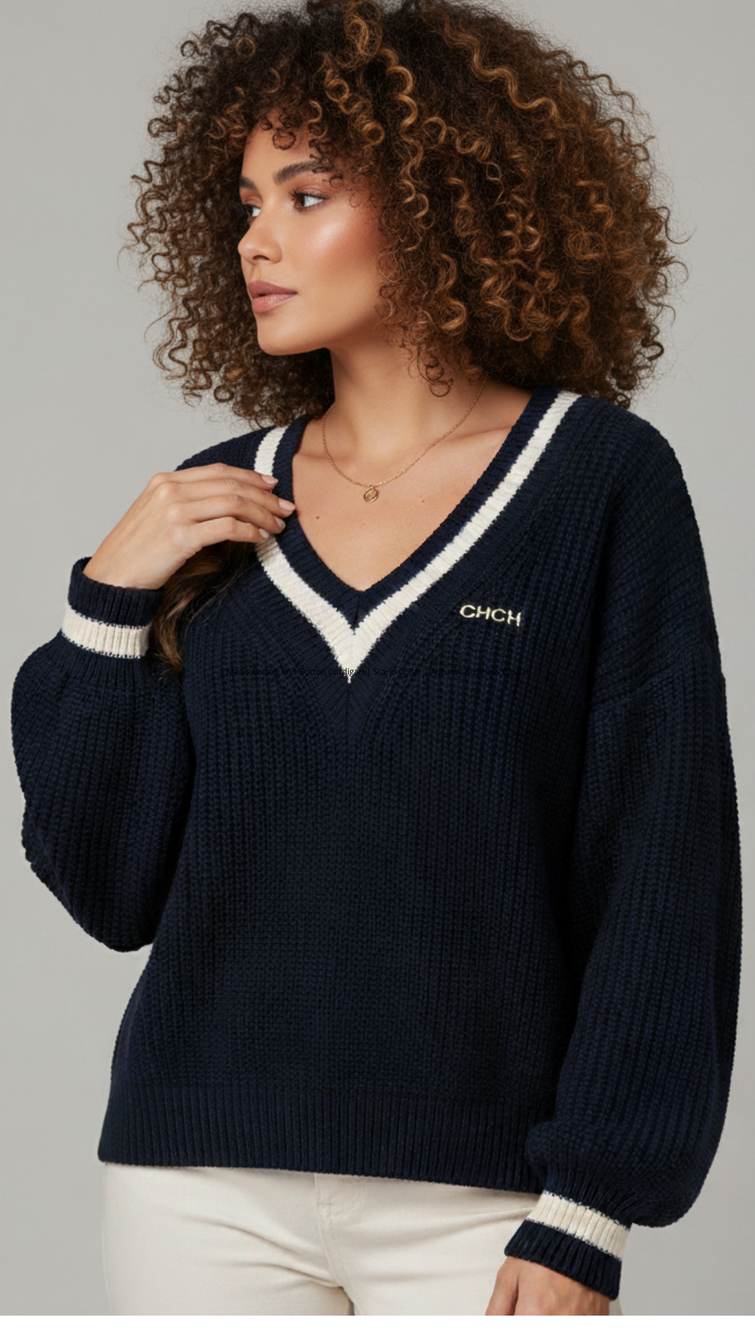 Korella™ V-Neck Knit Sweater – Effortless Autumn/Winter Style