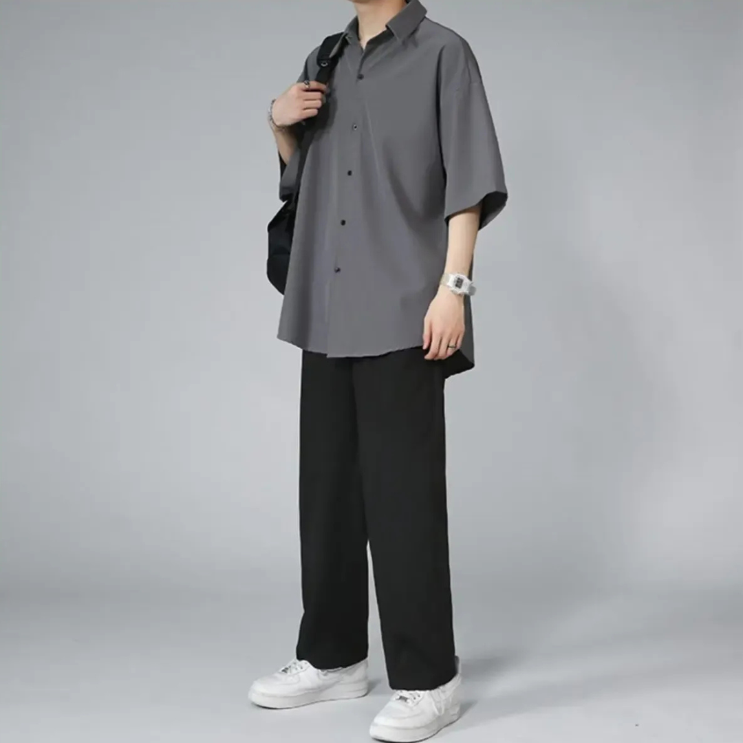 Men’s Ice Silk Short Sleeve Shirt