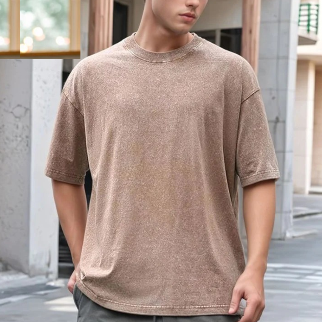 Men’s Summer Vintage Washed T-Shirt