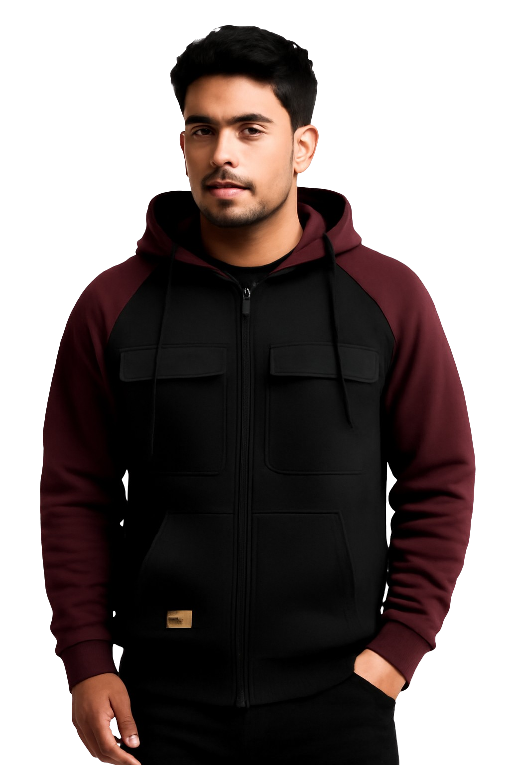 RetroFlex™ Workwear Hoodie – Multi-Pocket Sports Jacket