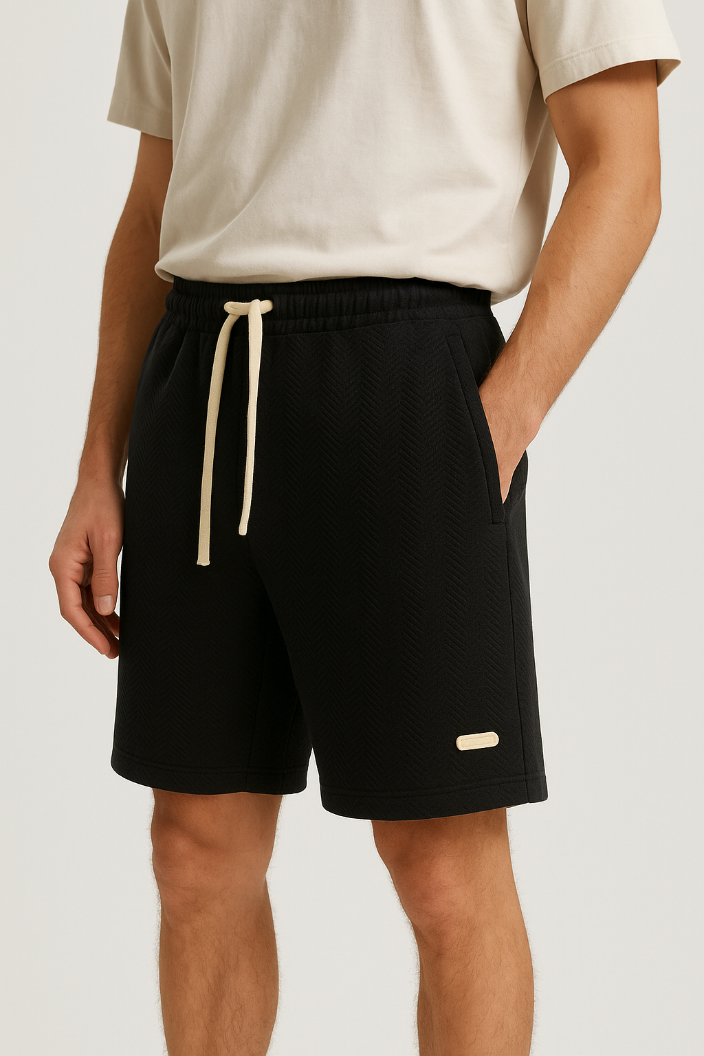 Men’s Sports Shorts – Wave Pattern Quick-Dry Gym & Summer Shorts