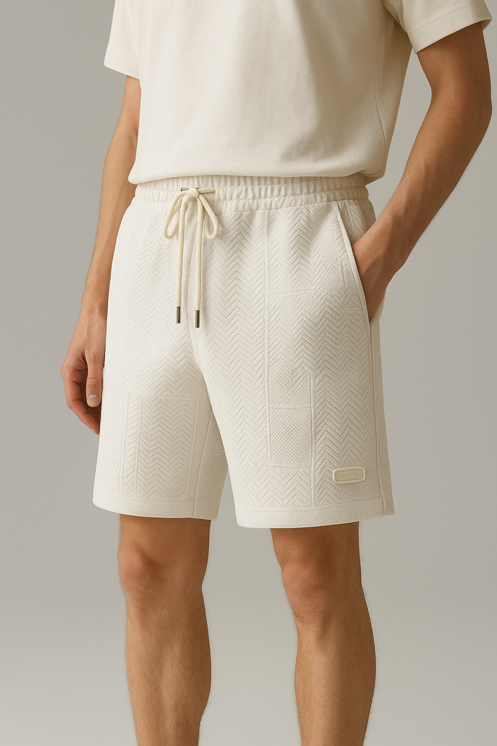 Men’s Sports Shorts – Wave Pattern Quick-Dry Gym & Summer Shorts