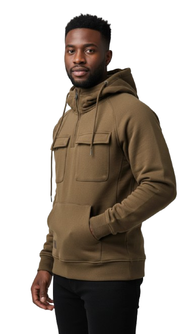UrbanFlex™ Men’s Multi-Pocket Hoodie – Autumn/Winter Collection