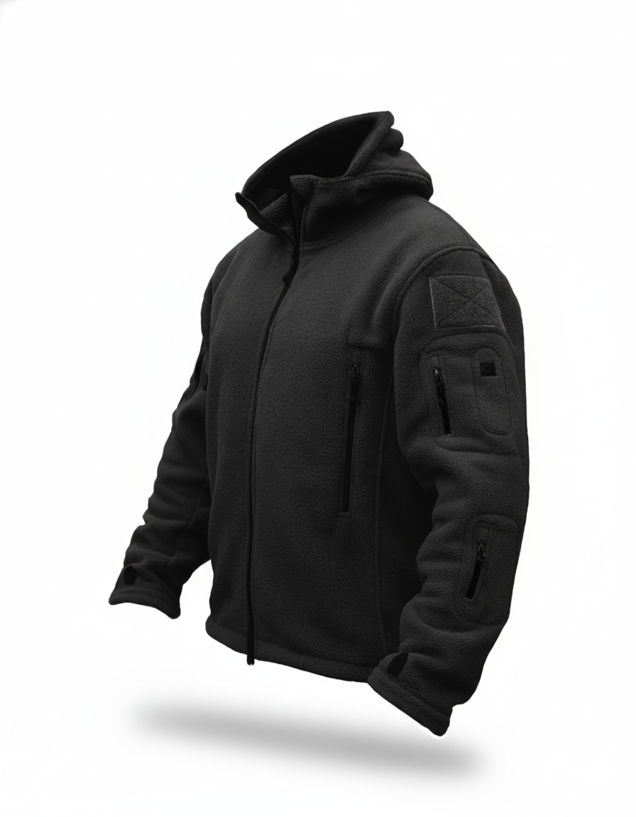 Men's Tactical Fleece Jackets Work Coats Hooded Safari Coats Outdoor Warm Camping Climbing Fishing Hiking Trekking Windbreaker