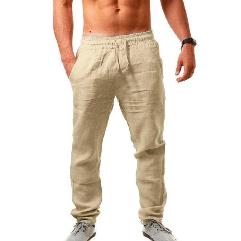 Men’s Cotton-Linen Trousers