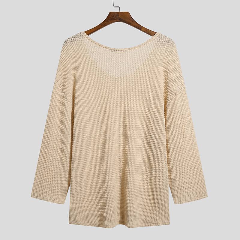 Men’s Luxury Knit Long-Sleeve T-Shirt