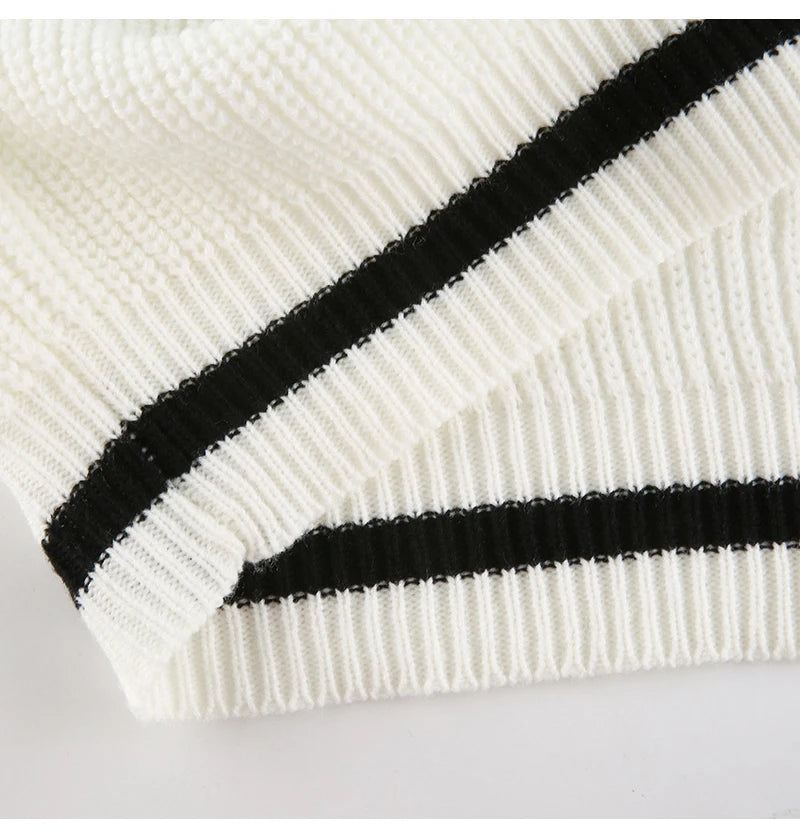 Korella™ V-Neck Knit Sweater – Effortless Autumn/Winter Style