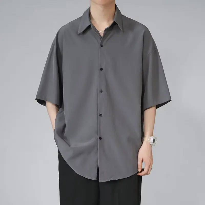 Men’s Ice Silk Short Sleeve Shirt