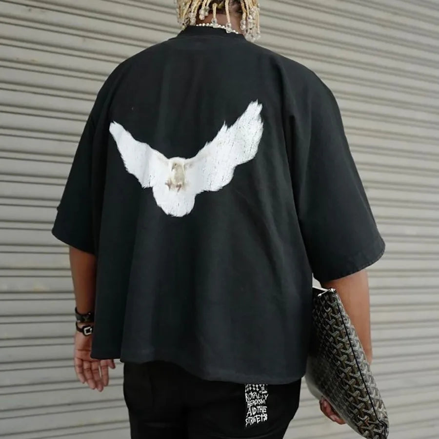 Yeezy x Kanye Oversized Printed Hoodie-Style T-Shirt