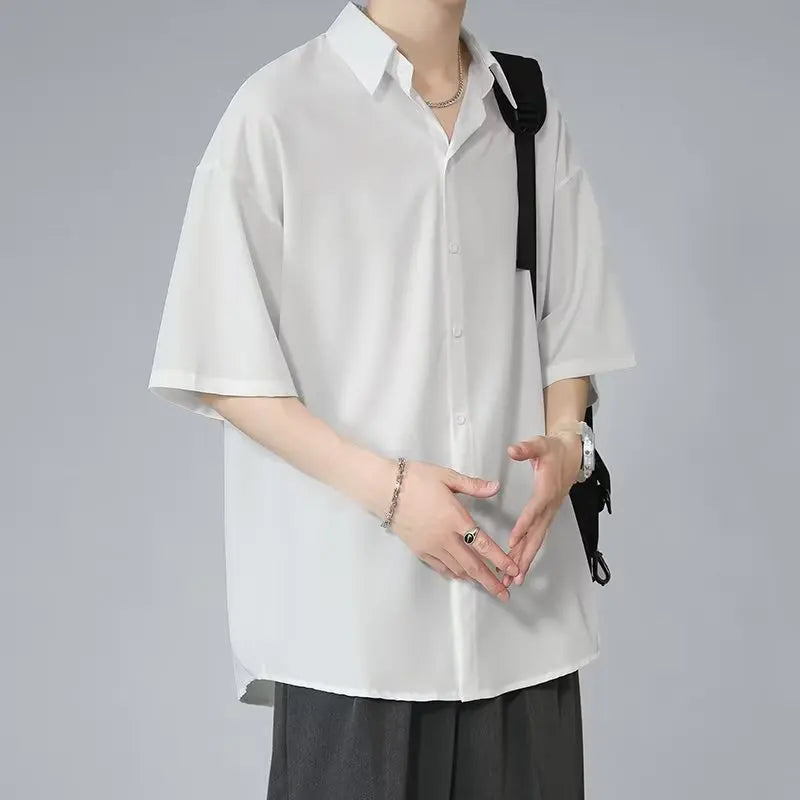 Men’s Ice Silk Short Sleeve Shirt