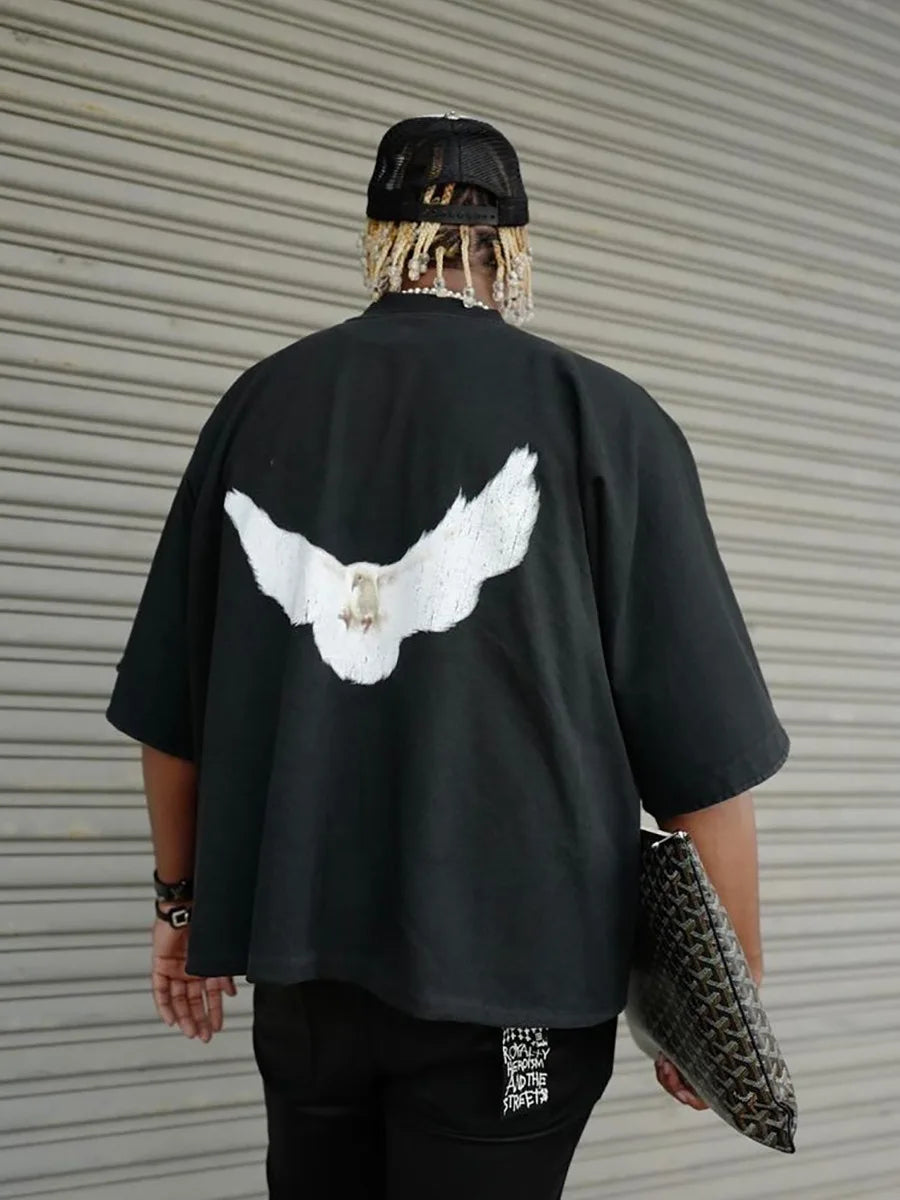 Yeezy x Kanye Oversized Printed Hoodie-Style T-Shirt