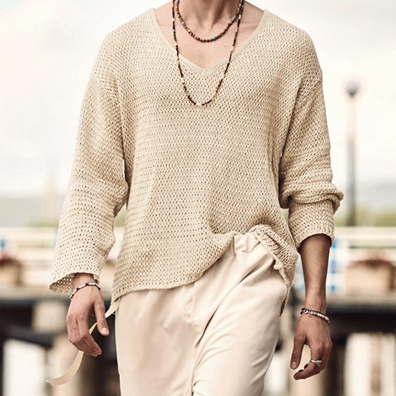 Men’s Luxury Knit Long-Sleeve T-Shirt